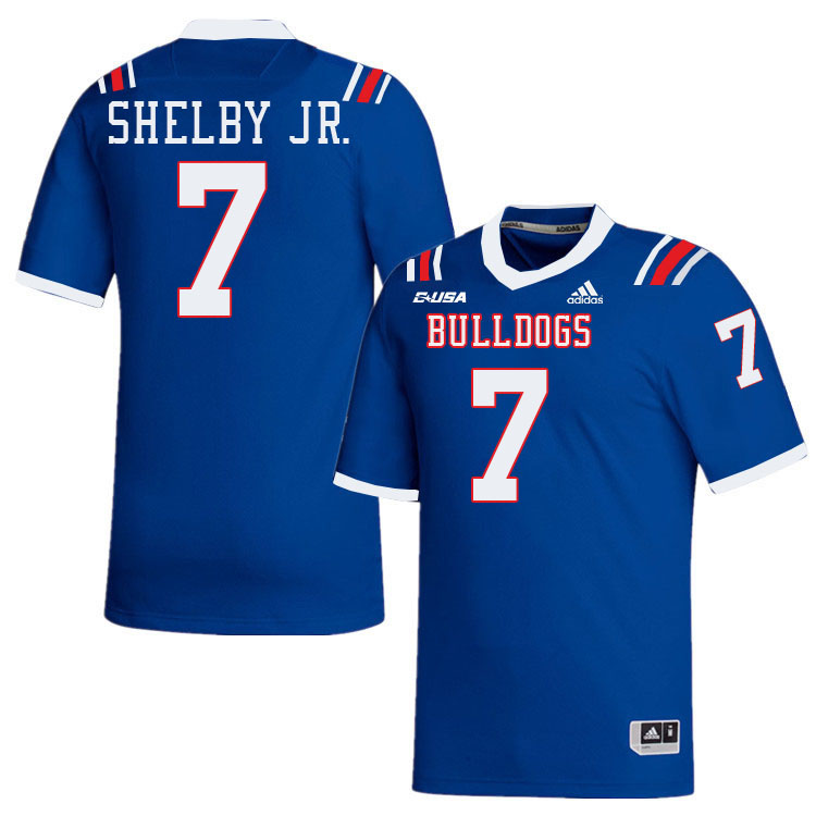 Jhamal Shelby Jr. Louisiana Tech Jersey,LA Tech Bulldogs Football Jerseys,Uniforms,Gears-Blue